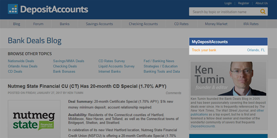MyDepositAccounts Logged-Out